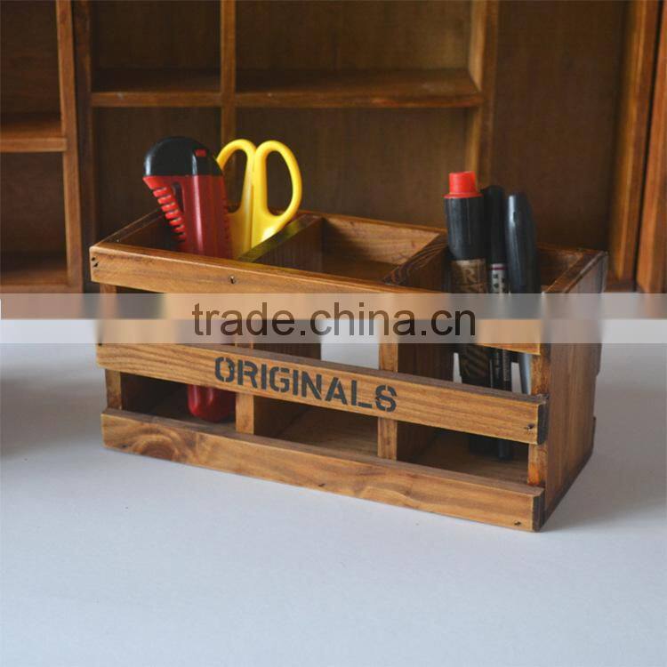 Wooden Pen stand phone stand