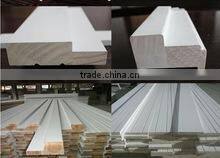 fingerjoint solid hinge wood decorative door frame, solid wooden door frame