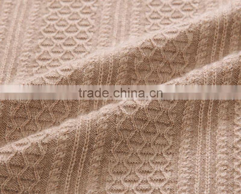 custom high quality fashion design wool / cashmere knit sweater