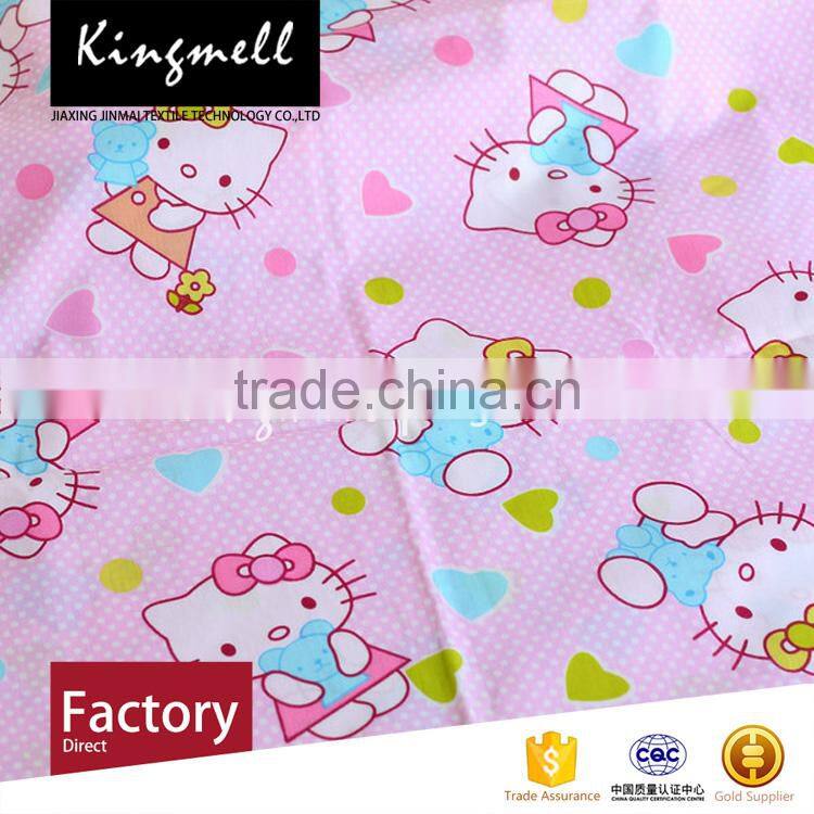 Custom digital printed 100% cotton fabric for bedding from wholesale suppliers