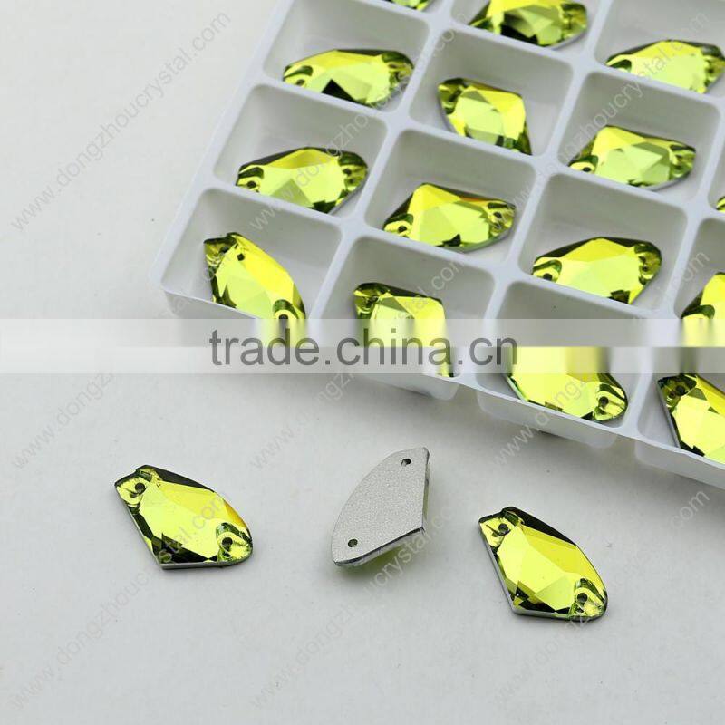 Most novel axe shape sew on flat back k5 crystals rhinestones beads