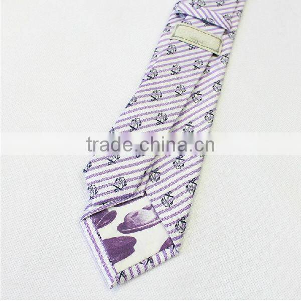 HD-T123 Customized New design men's 100% natural silk woven maleneck tie