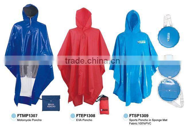 reusable waterproof pvc poncho cheap poncho