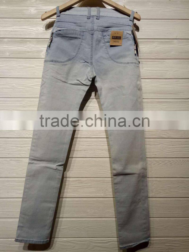 GZY latest new style fashion price of denim jeans men pants