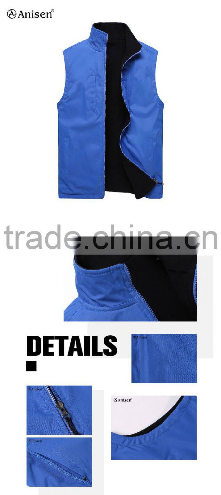 China wholesale double sided models of vest for men work clothes vest