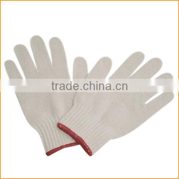 Labor knitted rough yarn cotton gloves for hands protection