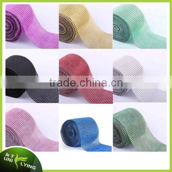 wholesale hot fix high quality crystal 4mm rhinestone mesh manufacture