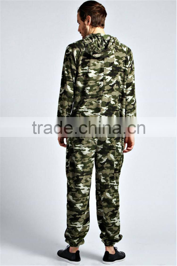 PA0044A hot sale supersoft camo onesie adult 100 cotton