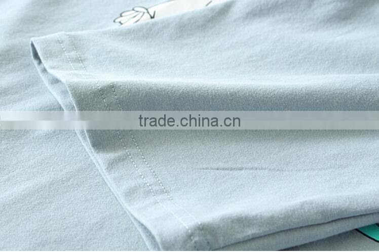 Lovely printing short sleeve T-shirt collar joker summer the new 2017 small pure and fresh and women's clothing