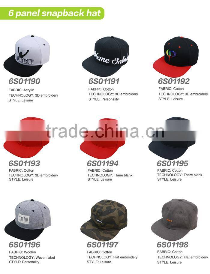 Custom snapback with your own logo,blank snapback hat