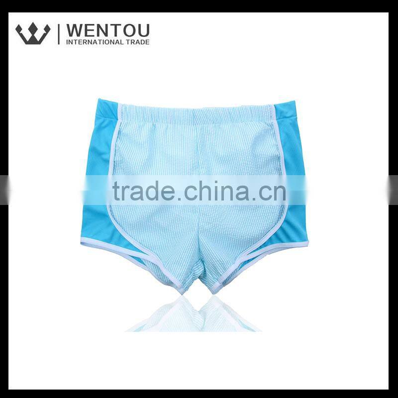 Preppy Monogram Seersucker Running Shorts