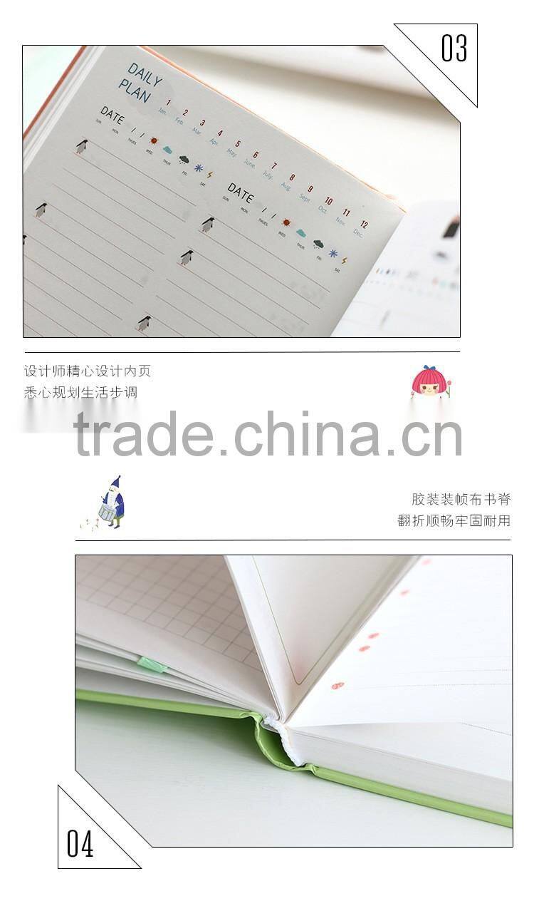 Cardboard student notebook section sewing hardcover notebook creative daily dairy planner