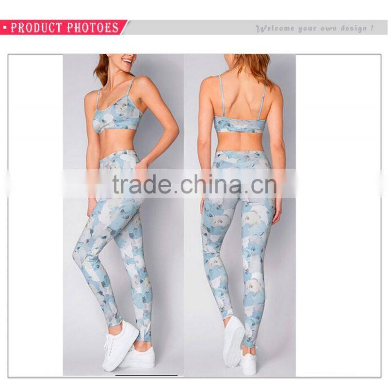 2017 hot sale Women's sports suits fitness sexy wear yoga suit