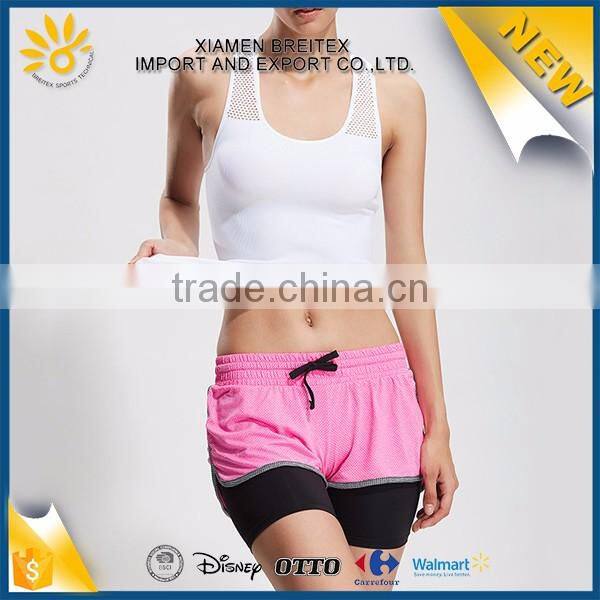 Good quality custom outdoor breathable women sexy running mesh top