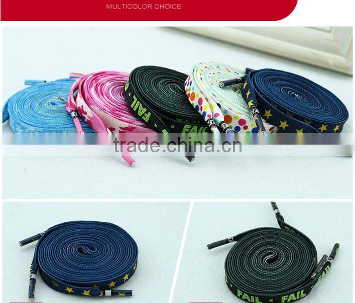 High - quality polyester star letters lace rope clothing accessories shoelaces