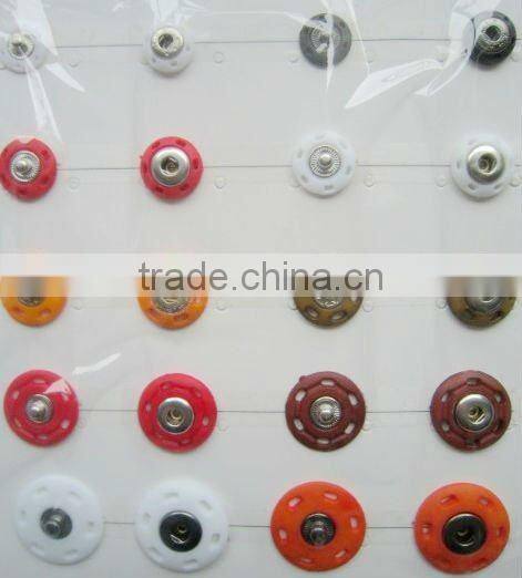 two parts plastic snap button