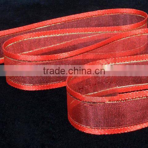 red organza ribbon