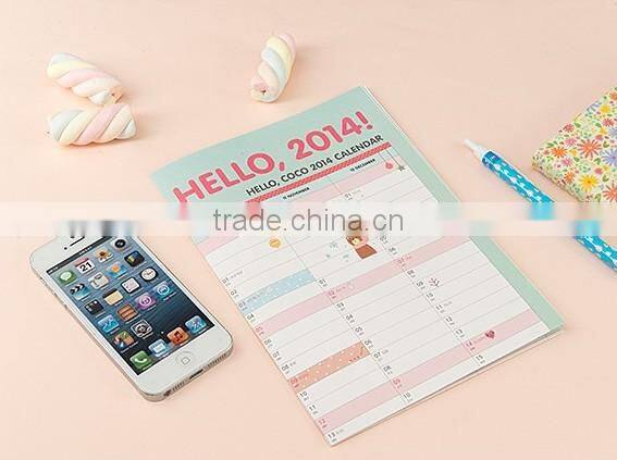 So Cute Stationery 2014 Stick Note Calendar Stick Note Pad Hello 2014 Calendar