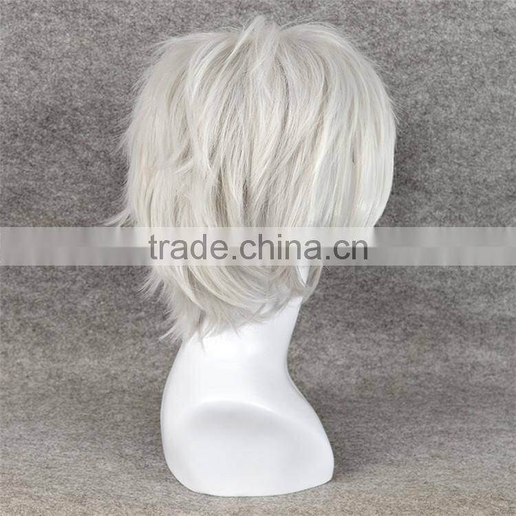 beautiful cheap synthetic cosplay hair wigs for men ,hair synthetic wig,artificial party wig