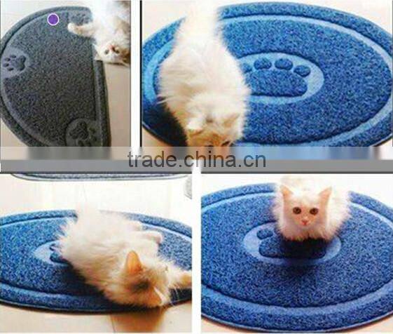Custom size custom design cat litter mat from China manufacture
