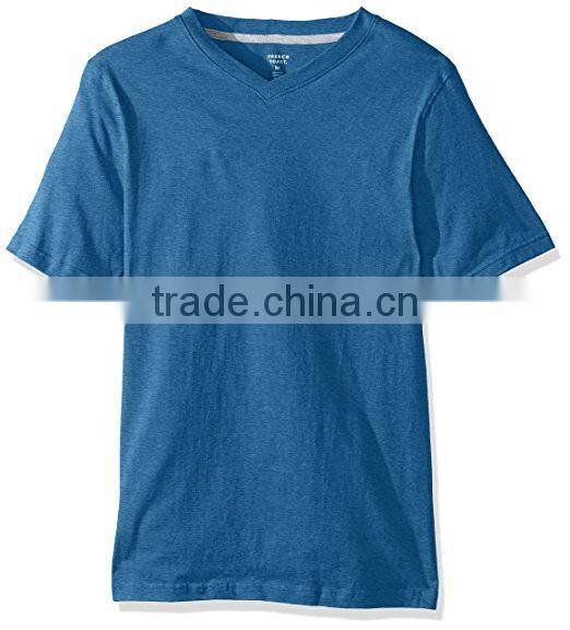 men's v neck stand up collar red t-shirt