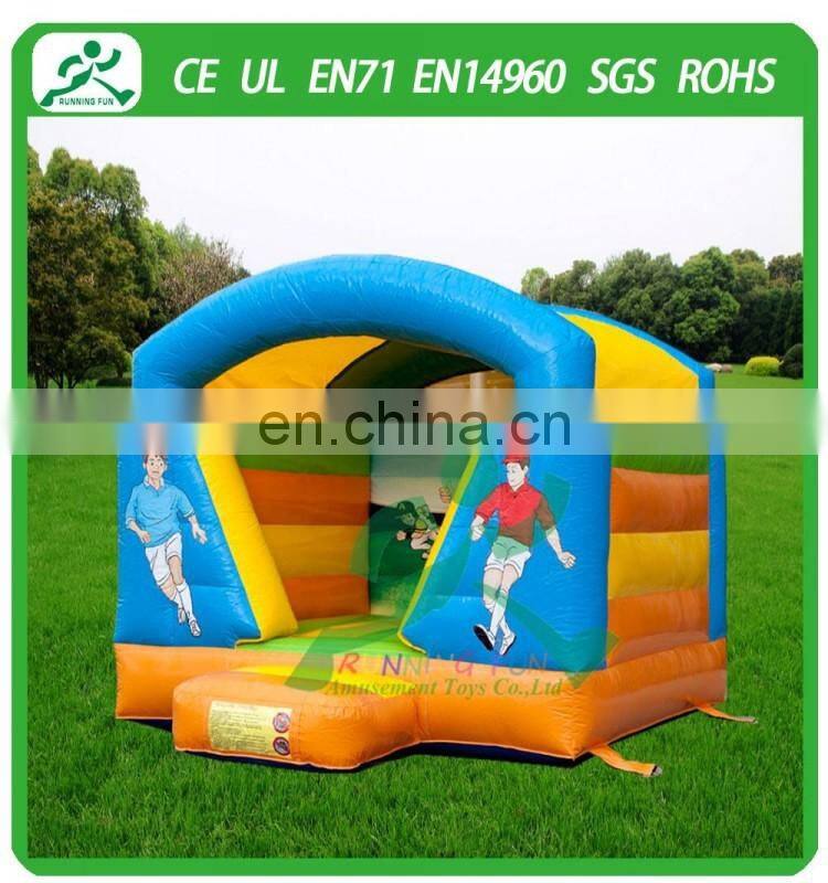 Indoor Mini Inflatable Football Bouncy House With Roof