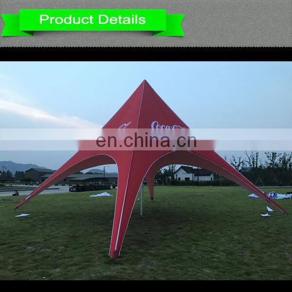 Advertising Red Cola star tent for commercial event