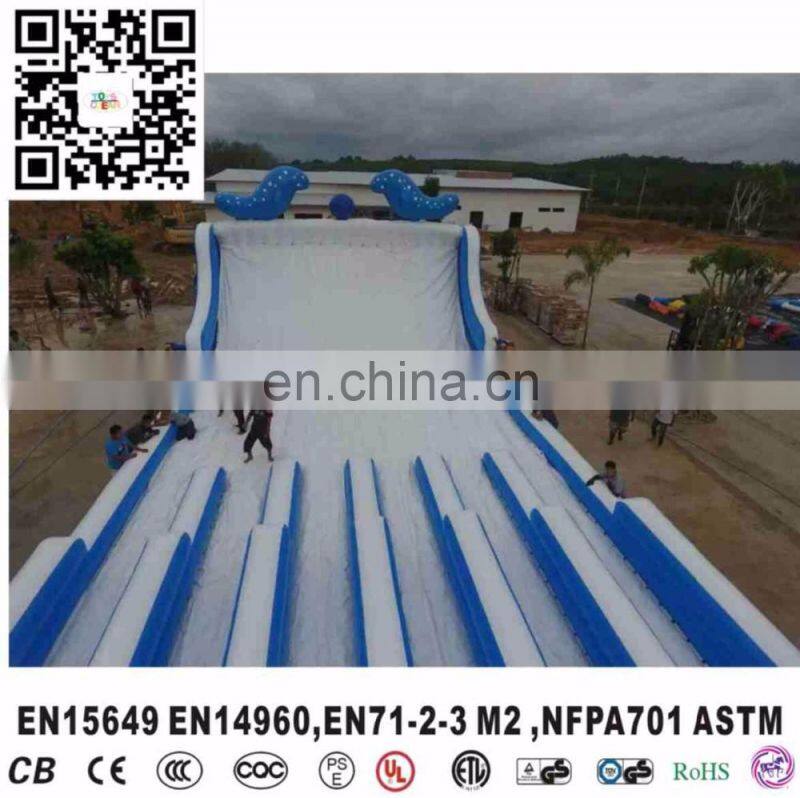 130ft Length Crazy 5k Inflatable Giant Hippo Slide Climbing Wall Obstacle course