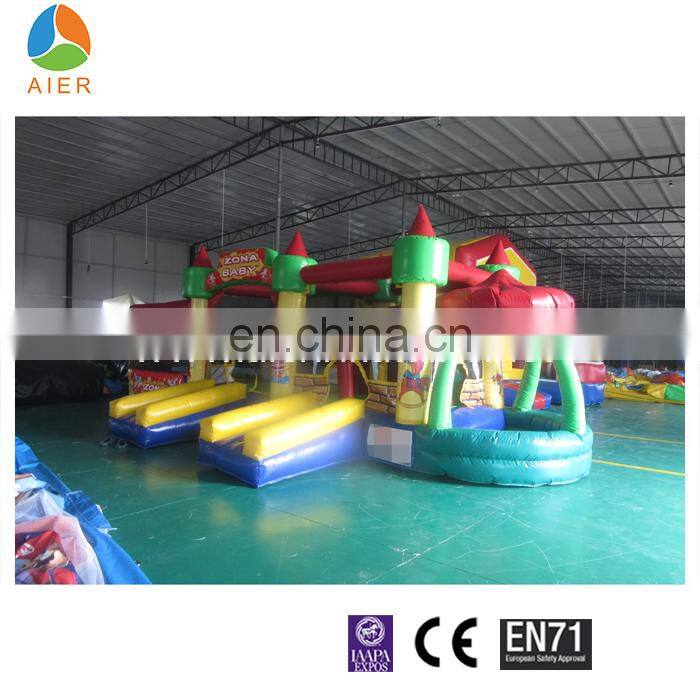 Huge happy Inflatable kids amusement floating water park cityfunland direct sale