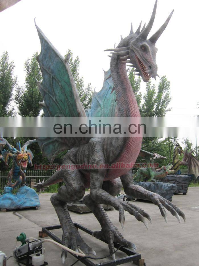Theme Park Decoration High Simulation Large Dragon Model