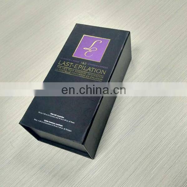 Black Color cmyk printing logo ribbon folding packing boxes