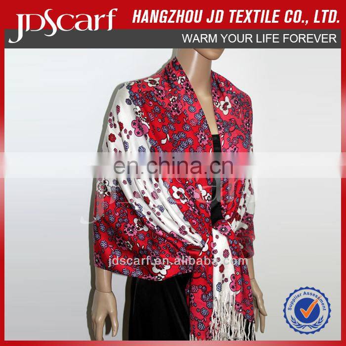 belly dance hip scarf JDY-011# Printing scarf 100% acrylic scarf wholesaler