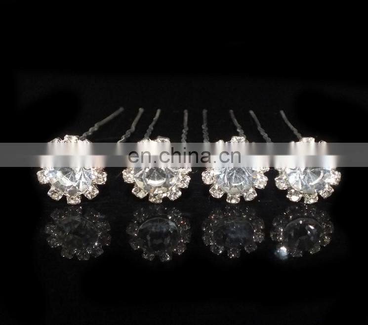 Wedding Headpiece Rhinestone U shaped Hair Pins