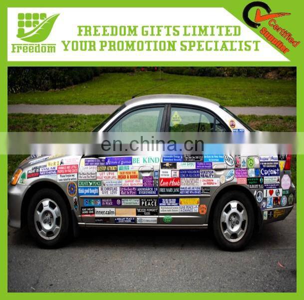 Customized Shape Promotional Bumper Sticker