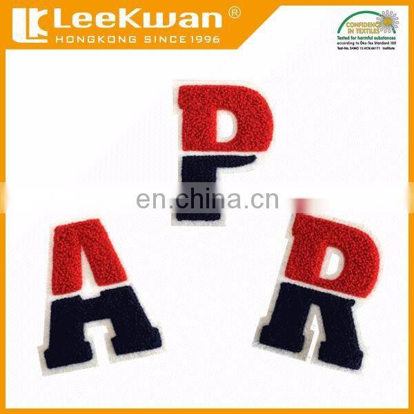 custom uniform chenille letters patch/APR chenille letters/school letterman chenille patches
