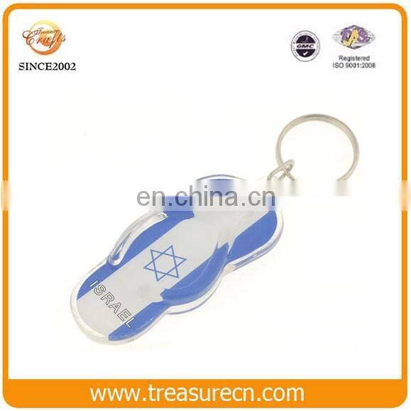 Cheap Keychain With Logo Promotional Floating Plastic Photo Insert Acrylic Keychain