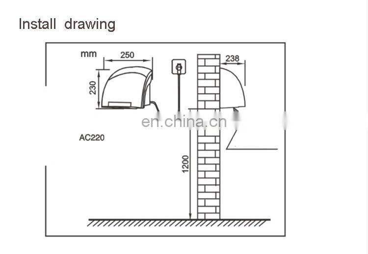 electric hand dryer fj-t09a3 hand dryer portable hand dryer