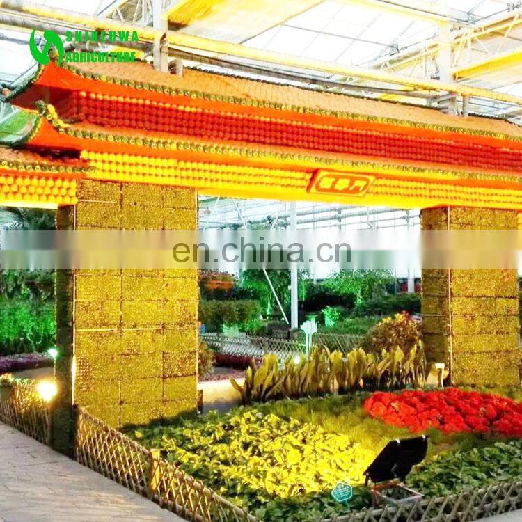 2019 Popular Multi Span Agriculture Sightseeing Greenhouse