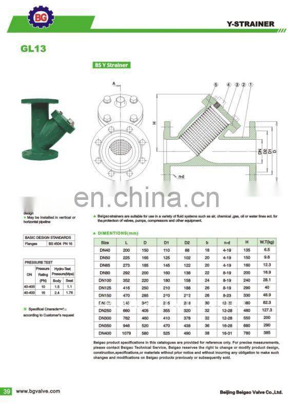 ANSI Cast Iron Y-strainer