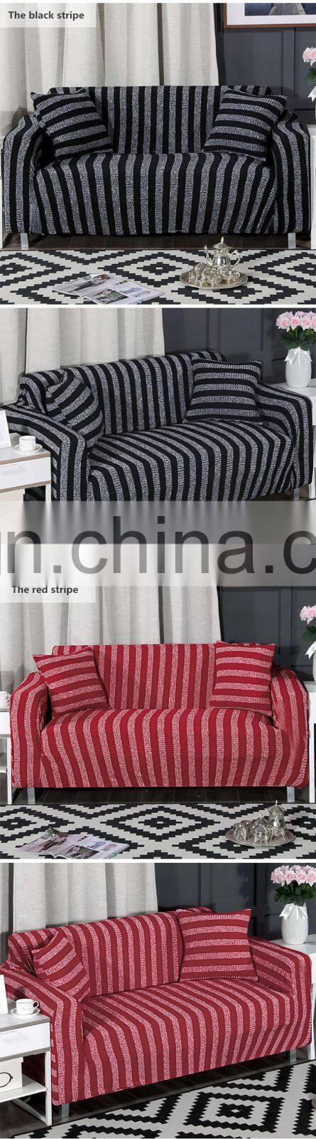 Manufacturer sell like hot crochet stripe sofa complete bag covers sofa cover sofa tight bag contracted customization