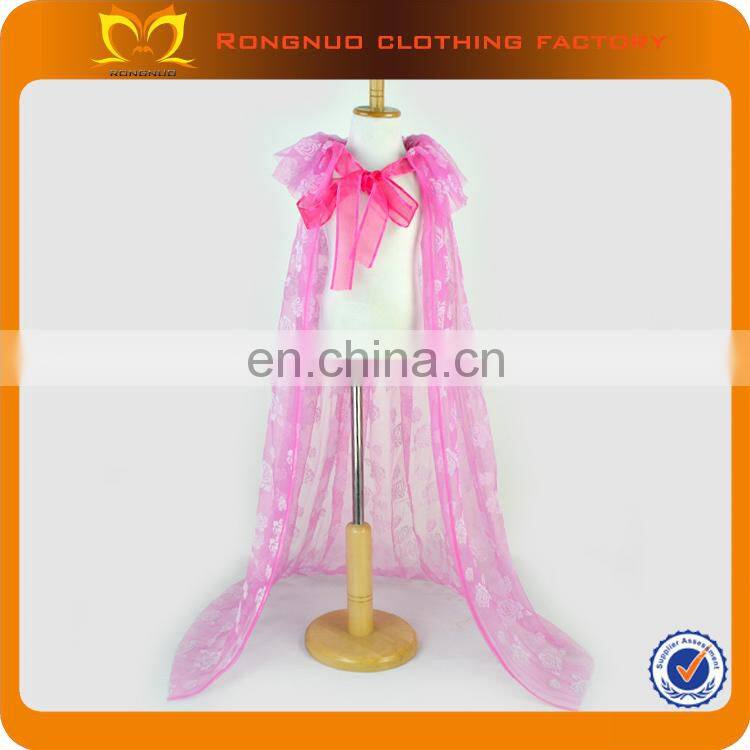 2019 Hot Sale Hot Pink Snowflake Capes Beautiful Girls Cape Dress Cape For Evening Dress Of Chiffon