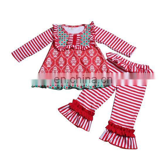 Fashion cheap ruffle easter clothes sleeveless kids clothing wholesale