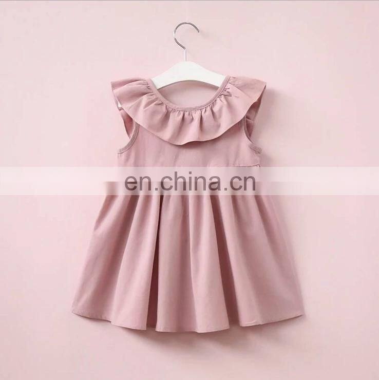 2colors New Style Spring summer big bows Girls Dresses Kids Children Clothing Baby Girl Dresses