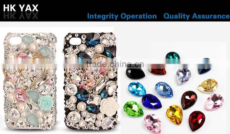 X0701 Point back glass stone shape, wholesale chaton rhinestones,high quality shape point rhinestone