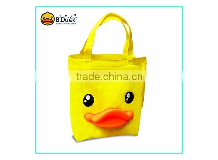 Promotional custom reusable 3D canvas women tote shopping bag