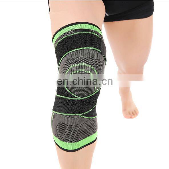 Black soft cotton compression knee sleeve support