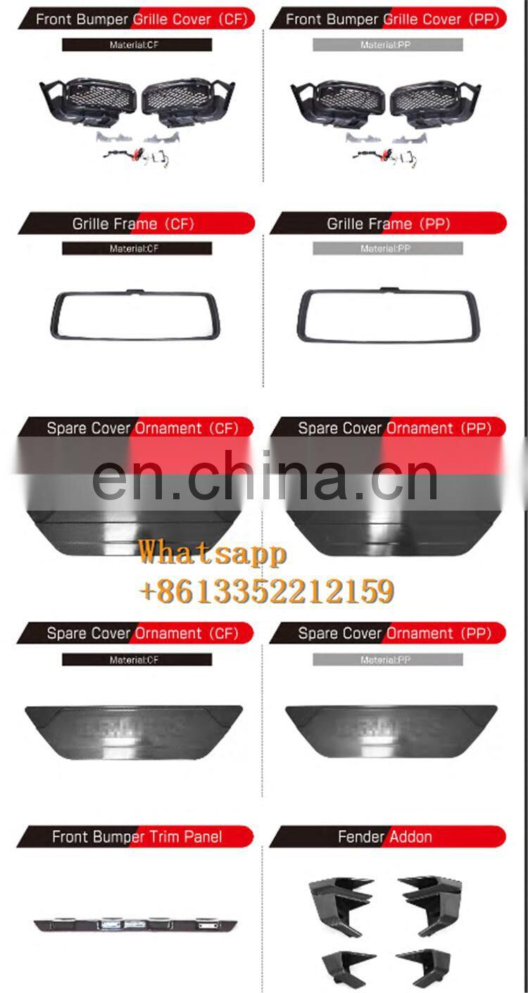 2020y G wagon W464 G63 G500 G350 front bumper fender lights rear bumper new G body kit for cars W463A G63 B900 W464 autoparts