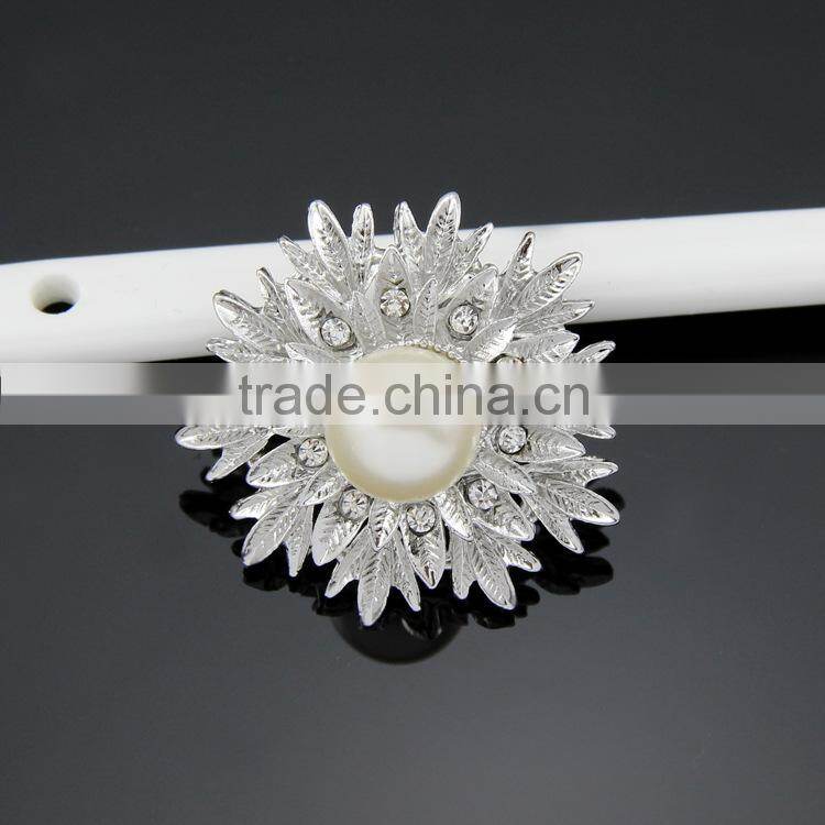 wholsale fashion silver gold crystal rhinestone diamond pearl wedding bouquet airplane brooch
