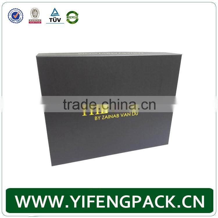 Customized matt black packaging paper gift corrugated box makers