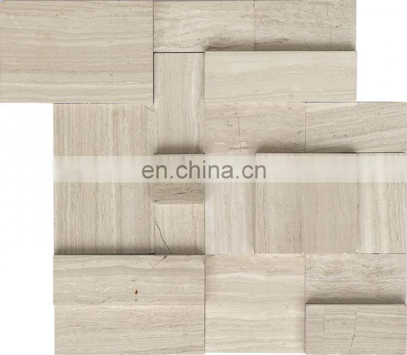 JBN 5mm Thickness Natural Stone Mosaic Stone Mosaic marble Stone Mosaic Floor Wall Decoration